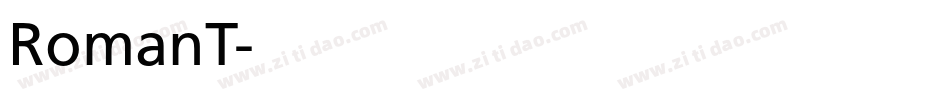 RomanT字体转换