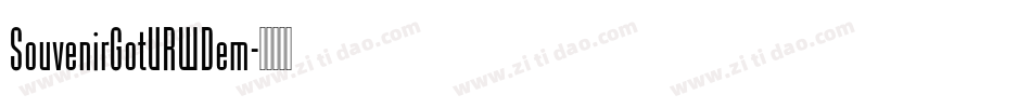 SouvenirGotURWDem字体转换