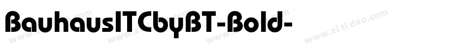 BauhausITCbyBT-Bold字体转换