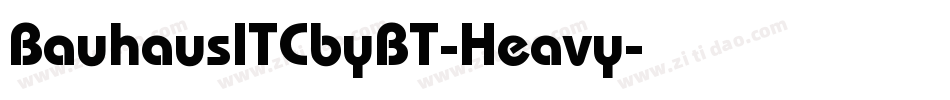 BauhausITCbyBT-Heavy字体转换