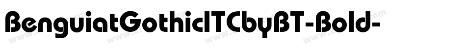 BenguiatGothicITCbyBT-Bold字体转换
