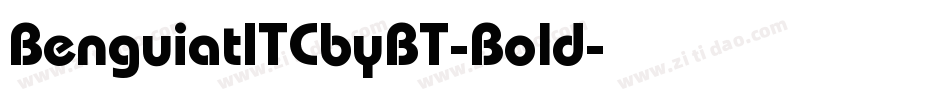 BenguiatITCbyBT-Bold字体转换