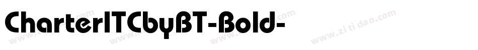 CharterITCbyBT-Bold字体转换