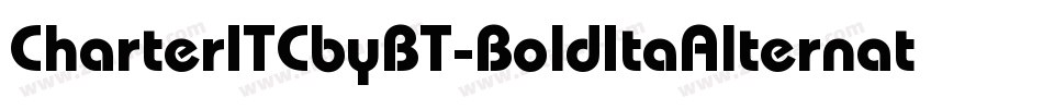 CharterITCbyBT-BoldItaAlternate字体转换