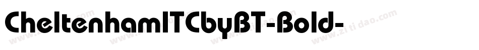 CheltenhamITCbyBT-Bold字体转换