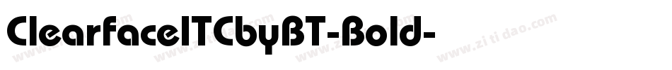ClearfaceITCbyBT-Bold字体转换