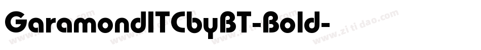 GaramondITCbyBT-Bold字体转换