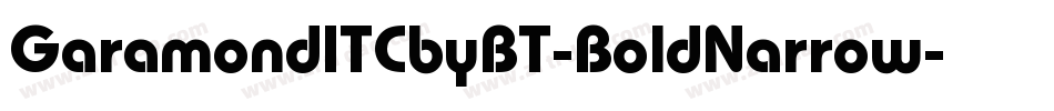 GaramondITCbyBT-BoldNarrow字体转换