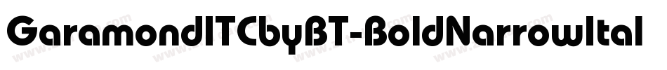 GaramondITCbyBT-BoldNarrowItal字体转换