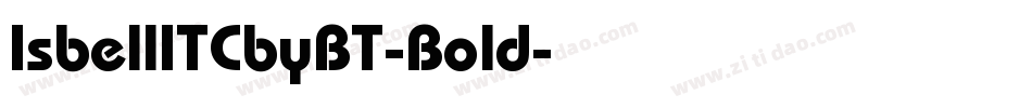 IsbellITCbyBT-Bold字体转换