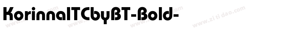 KorinnaITCbyBT-Bold字体转换
