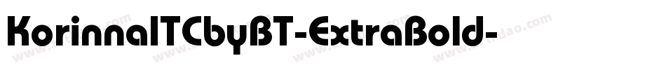 KorinnaITCbyBT-ExtraBold字体转换