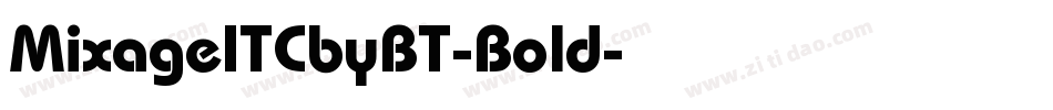 MixageITCbyBT-Bold字体转换