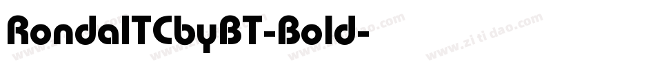 RondaITCbyBT-Bold字体转换