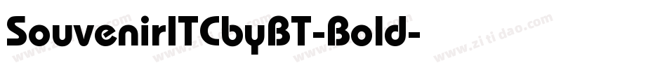 SouvenirITCbyBT-Bold字体转换