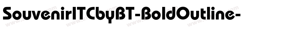 SouvenirITCbyBT-BoldOutline字体转换