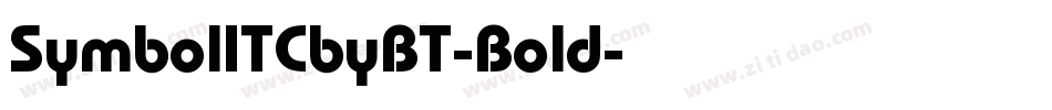 SymbolITCbyBT-Bold字体转换