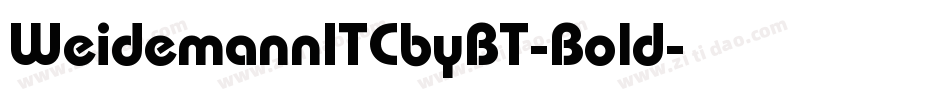 WeidemannITCbyBT-Bold字体转换