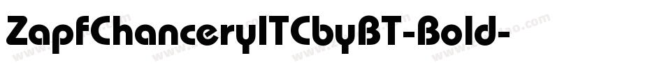 ZapfChanceryITCbyBT-Bold字体转换