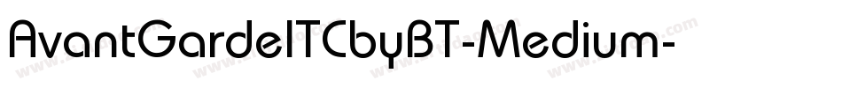 AvantGardeITCbyBT-Medium字体转换