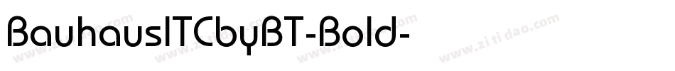 BauhausITCbyBT-Bold字体转换