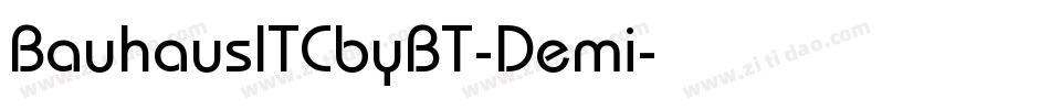 BauhausITCbyBT-Demi字体转换