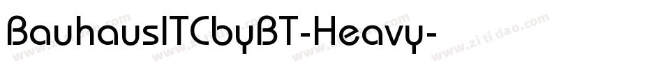 BauhausITCbyBT-Heavy字体转换