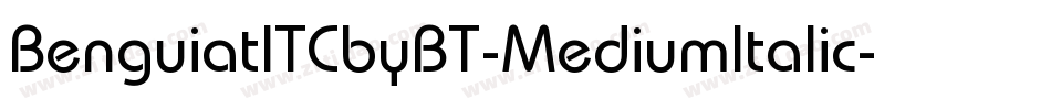 BenguiatITCbyBT-MediumItalic字体转换