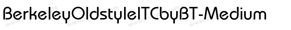 BerkeleyOldstyleITCbyBT-Medium字体转换