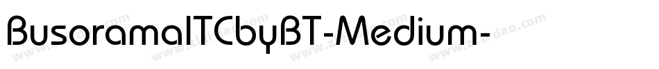 BusoramaITCbyBT-Medium字体转换