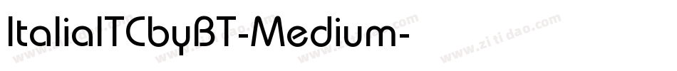 ItaliaITCbyBT-Medium字体转换