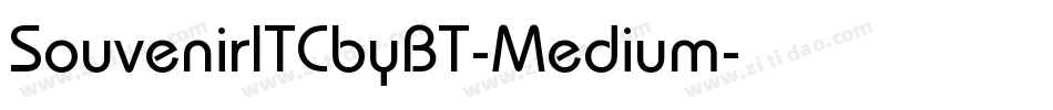 SouvenirITCbyBT-Medium字体转换