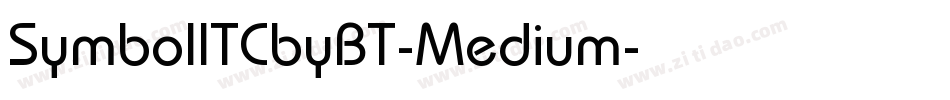 SymbolITCbyBT-Medium字体转换