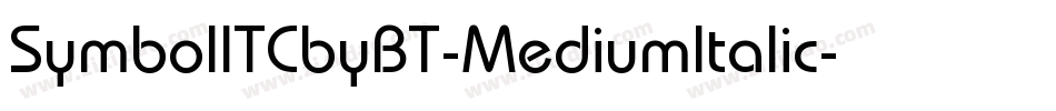 SymbolITCbyBT-MediumItalic字体转换