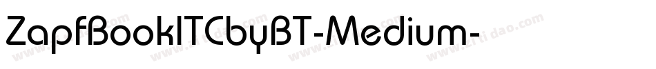 ZapfBookITCbyBT-Medium字体转换