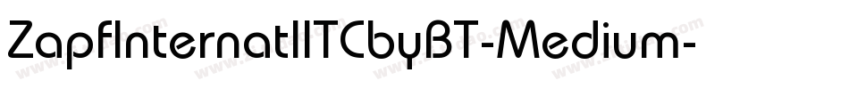 ZapfInternatlITCbyBT-Medium字体转换