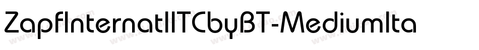 ZapfInternatlITCbyBT-MediumItal字体转换