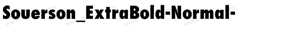 Souerson_ExtraBold-Normal字体转换