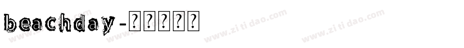 beachday字体转换