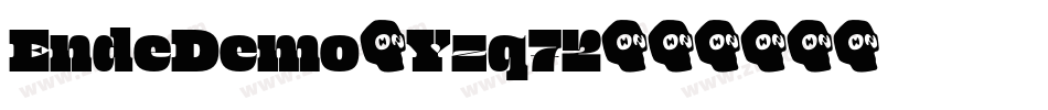 EndeDemo-Yzq72字体转换