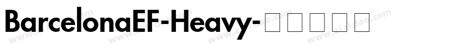 BarcelonaEF-Heavy字体转换