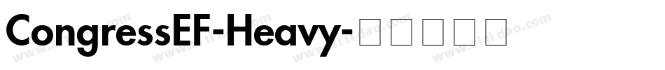 CongressEF-Heavy字体转换