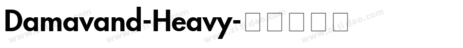 Damavand-Heavy字体转换