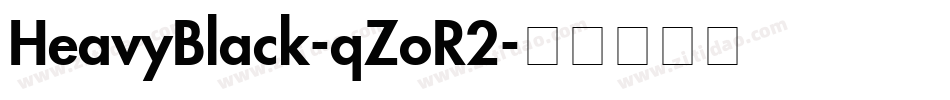 HeavyBlack-qZoR2字体转换