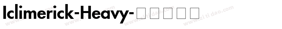 Iclimerick-Heavy字体转换