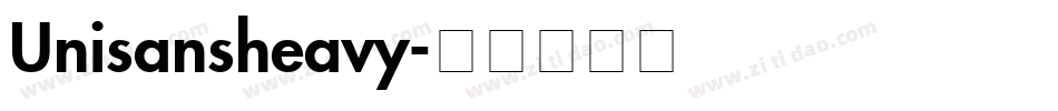 Unisansheavy字体转换