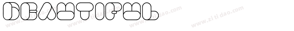 beautiful字体转换