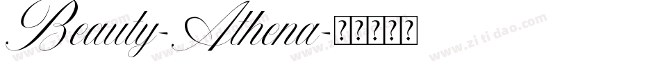 Beauty-Athena字体转换