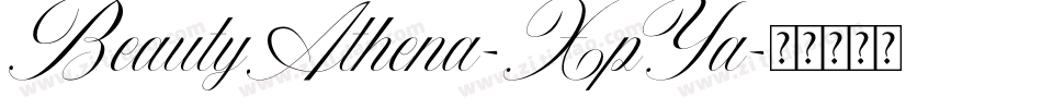 BeautyAthena-XpYa字体转换