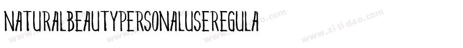 NaturalBeautyPersonalUseRegular-MR8J字体转换 NaturalBeautyPersonalUseRegular-MR8J字体转换